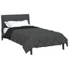 vidaXL Full Year Duvet Black and Anthracite 220 x 140 cm Microfiber
