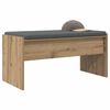 vidaXL Hall Bench with Cushion Artisan Oak 83 x 38 x 40 cm