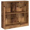vidaXL Bookcase Old Wood 80x24x76 cm Engineered Wood