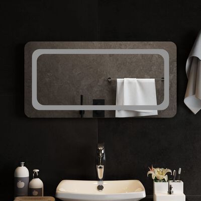 vidaXL LED Bathroom Mirror 80x40 cm