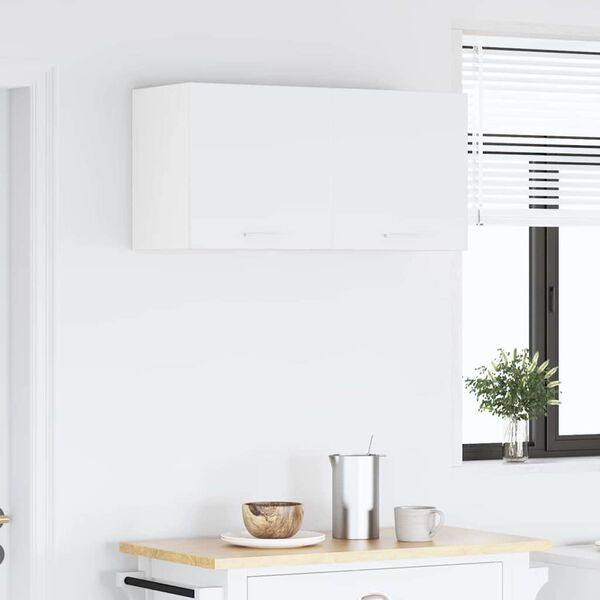 vidaXL Hanging Cabinet with Door White 40 x 31 x 40 cm Engineered Wood