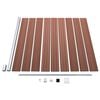 vidaXL WPC Fence Set 3 Square + 1 Slanted 619x186 cm Brown