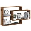 vidaXL Wall Shelf Old Wood 104x20x58.5 cm Engineered Wood