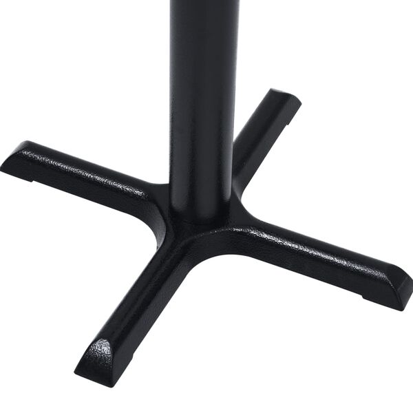 vidaXL Bistro Table Leg Black 56x56x72 cm Cast Iron