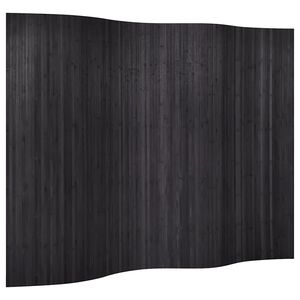 vidaXL Room Divider Bamboo Grey Width 250 cm Height 165 cm