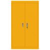 vidaXL Storage Cabinet 2 pcs Mustard Yellow 80 x 40 x140 cm Steel