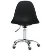 vidaXL Swivel Office Chair Black PP