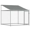 vidaXL Dog Cage with Roof and Doors Grey 8x2x2 m Galvanised Steel