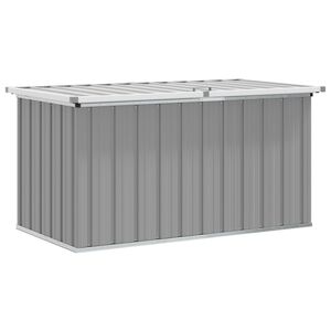 vidaXL Garden Storage Box Grey 129x67x65 cm