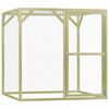 vidaXL Chicken Cage 1,5x1,5x1,5 m Impregnated Pinewood