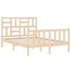 vidaXL Bed Frame without Mattress Small Double Solid Wood Pine