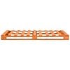vidaXL Pallet Bed Frame without Mattress Brown 200x200cm Solid Wood