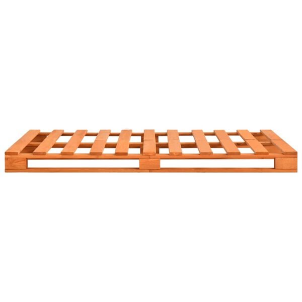 vidaXL Pallet Bed Frame without Mattress Brown 200x200cm Solid Wood