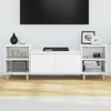 vidaXL TV Cabinet High Gloss White 160x35x55 cm Engineered Wood