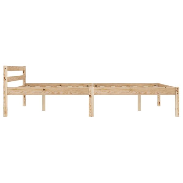 vidaXL Bed Frame without Mattress Solid Pine Wood 120x200 cm