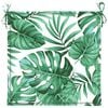 vidaXL Chair Cushions 4 pcs Leaf Pattern 40x40x4 cm Fabric