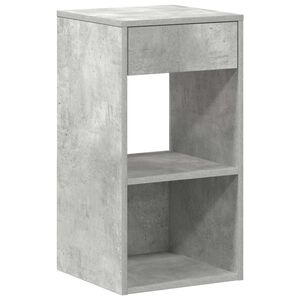vidaXL Bedside Cabinet with Drawer Concrete Grey 35x34x66.5 cm