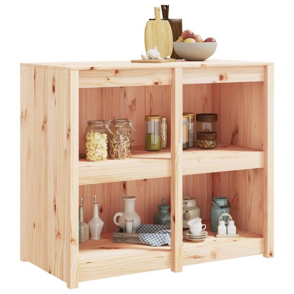 vidaXL Outdoor Kitchen Cabinet 106x55x92 cm Solid Wood Pine