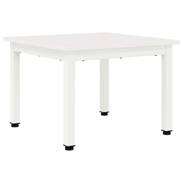 vidaXL Coffee Table White 50 x 50 x 36 cm Solid Pine Wood