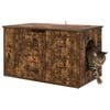 vidaXL Cat House Smoked Oak 85 x 55 x 53.5 cm Engineered Wood