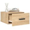 vidaXL Wall-mounted Bedside Cabinets 2 pcs Sonoma Oak 35x35x20 cm