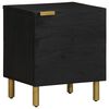 vidaXL Bedside Cabinet Black 40x33x46 cm Solid Wood Mango