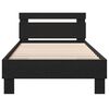 vidaXL Bed Frame Black Oak 203 x 95 x 70 cm Engineered Wood