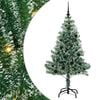 vidaXL Artificial Christmas Tree Snow Flocked with LED Light 150 cm