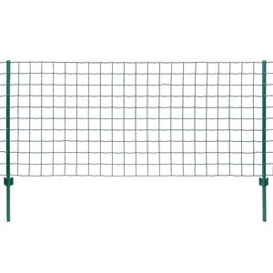 vidaXL Euro Fence Steel 20x1.2 m Green