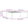 vidaXL Bed Frame without Mattress White 120x200 cm