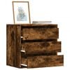 vidaXL Corner Chest of Drawers Smoked Oak 60x41x58 cm Engineered Wood