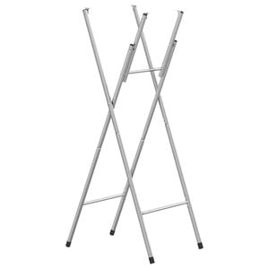 vidaXL Table Leg | Silver | Galvanised Steel | Standard | Foldable | Bar Table