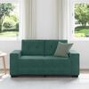 vidaXL Sofa 120cm Dark Green Poly velvet