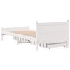 vidaXL Bed Frame without Mattress White 90x200 cm Solid Wood Pine