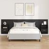 vidaXL Headboard with Cabinet 3 pcs Black Oak Engineered Wood