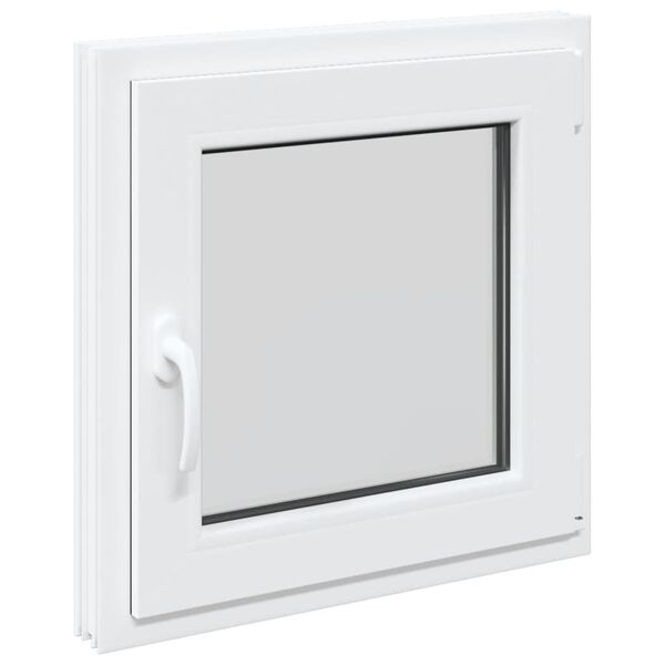 vidaXL Basement Window "RISOR" 60x60 cm Tilt&Turn DIN Right White