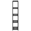 vidaXL Storage Shelf Black 30x30x150 cm Poly Rattan