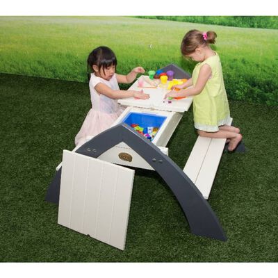 AXI Children's Picnic Table Delta Grey and White A031.023.00