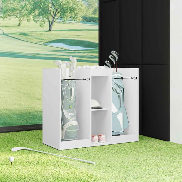 vidaXL Golf Cabinet Plain White 102 x 45 x 85.5 cm
