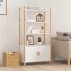 vidaXL Highboard White 80x40x153 cm Engineered Wood