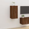 vidaXL Wall Mounted TV Cabinet Brown Oak 40x34,5x80 cm