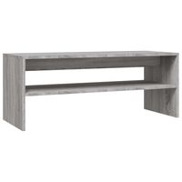 vidaXL Coffee Table Grey Sonoma 100x40x40 cm Engineered Wood