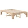 vidaXL Bed Frame Brown 135 x 190 cm Solid Pine Wood