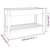 vidaXL Garden Raised Bed with Shelf Grey 120x50x75 cm WPC