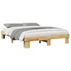vidaXL Bed Frame without Mattress 135x190 cm Solid Wood Oak