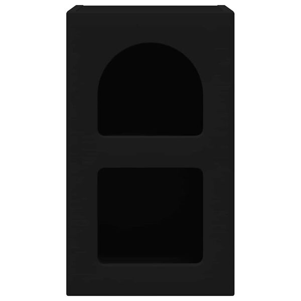 vidaXL Bedside Table Black 29.5 x 33.5 x 50 cm Engineered Wood