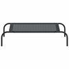 vidaXL Elevated Dog Bed Black S Textilene