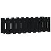 vidaXL Garden Raised Bed with Fence Design Black 100x30x30 cm Solid Wood Pine