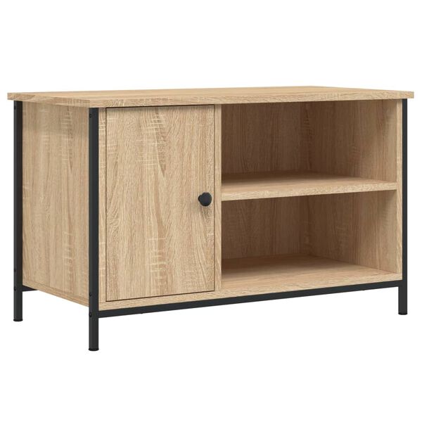 vidaXL TV Cabinet Sonoma Oak 80x40x50 cm Engineered Wood