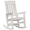 vidaXL Garden Rocking Chair 2 pcs White 70 x 92 x 108cm Plastic